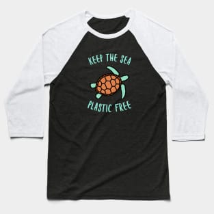 Keep the Sea Plastic Free Baseball T-Shirt